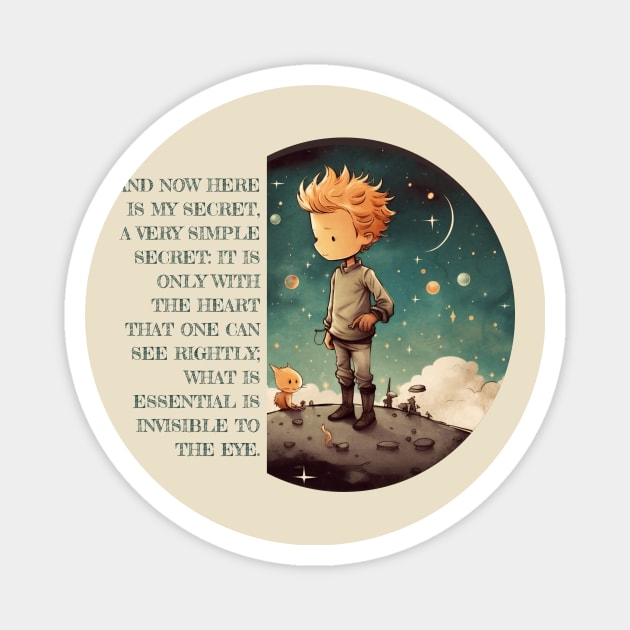 Little Prince - Le Petit Prince children's books Magnet by OutfittersAve